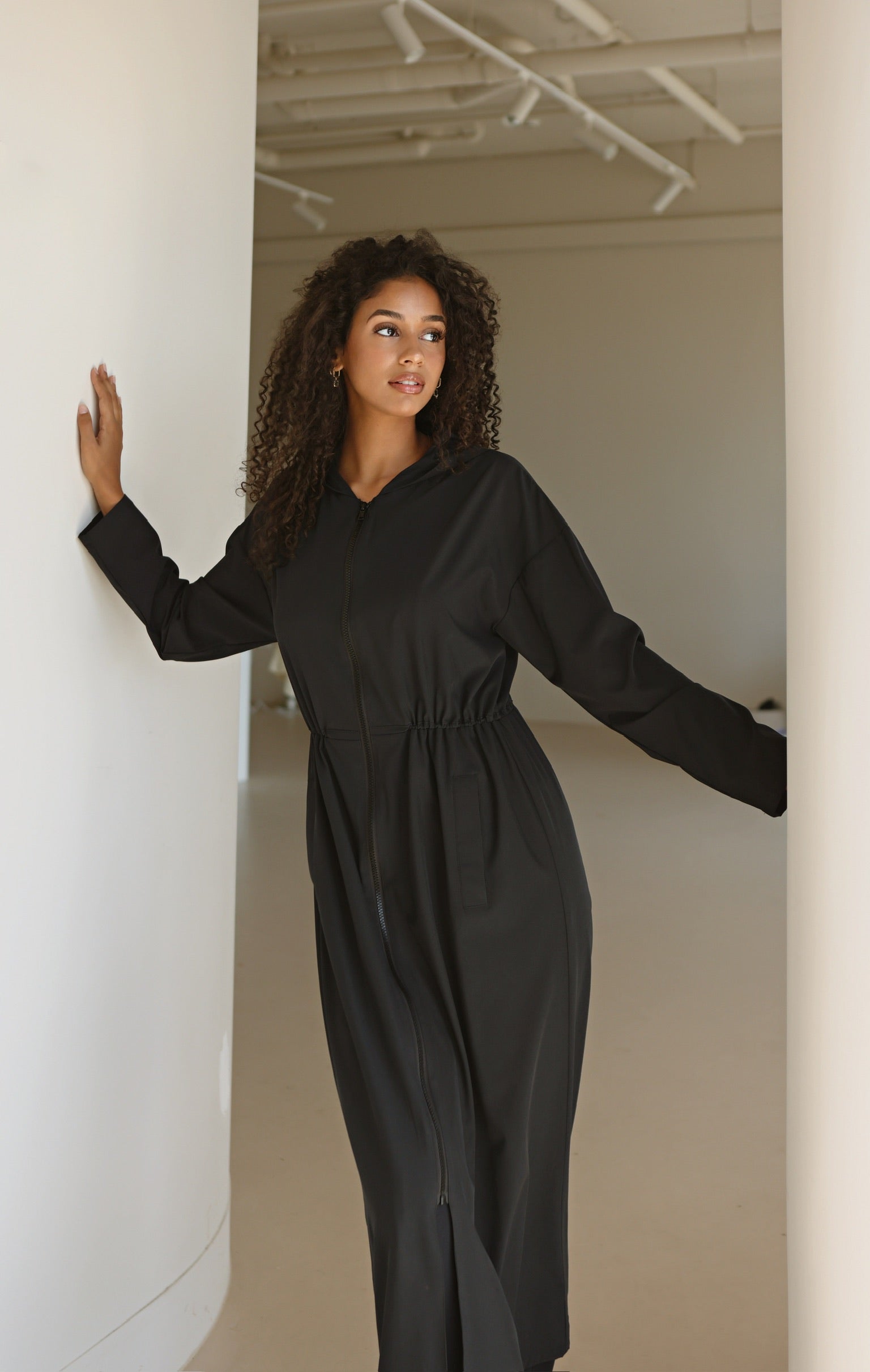 UNDER COVER Wet Summer ブラック ロングジャケット UNDER COVER Wet Summer ブラック ロングジャケット