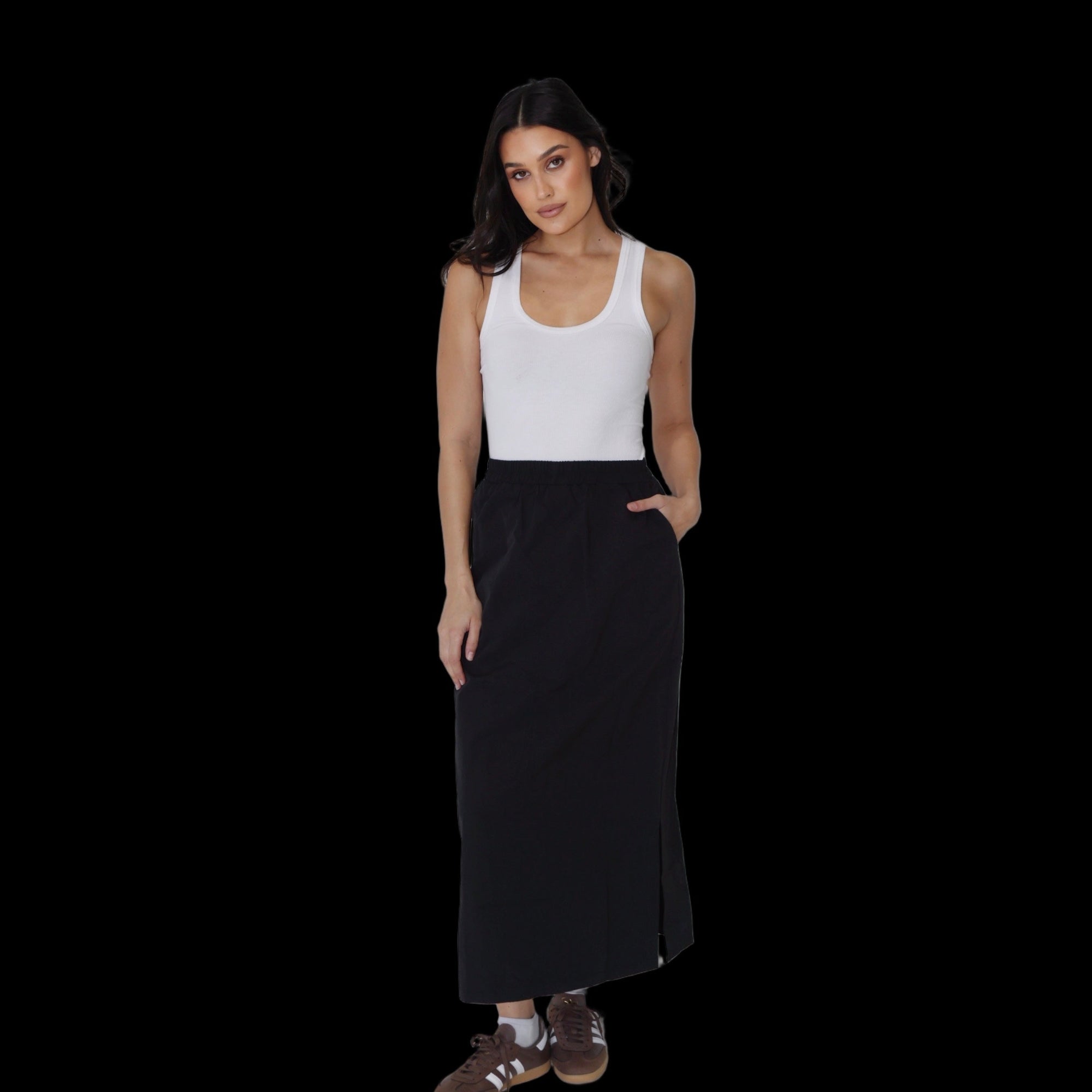 The 207 Maxi Spray Skirt // Black
