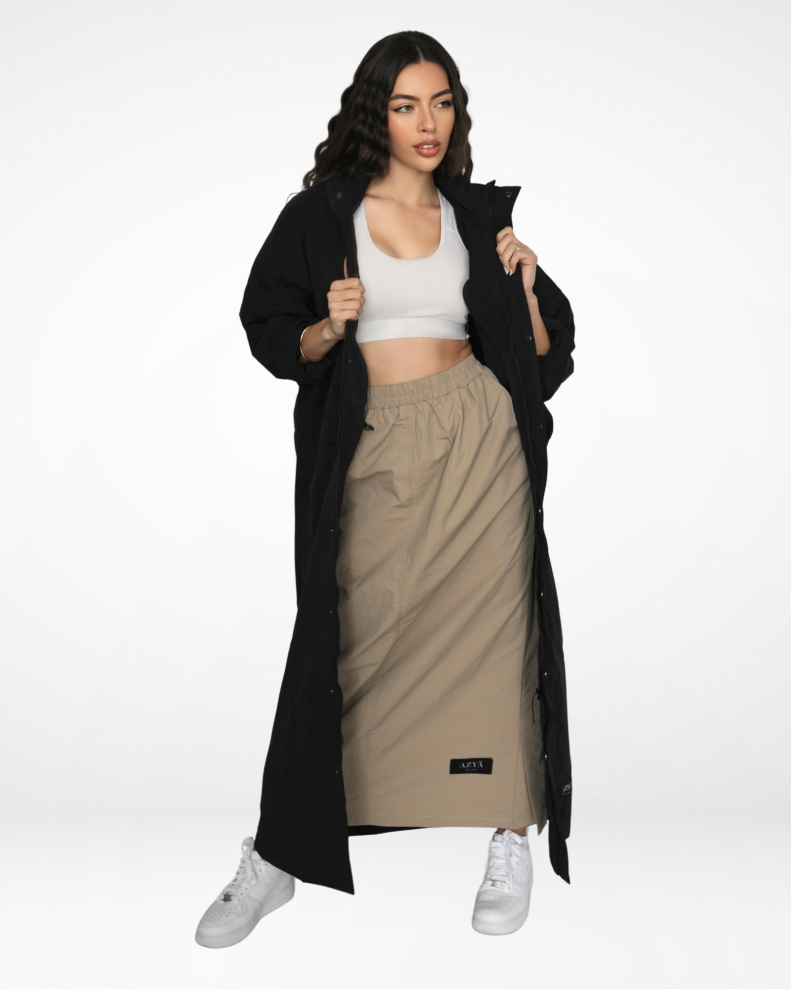 The 502 Maxi Spray Jacket // Black