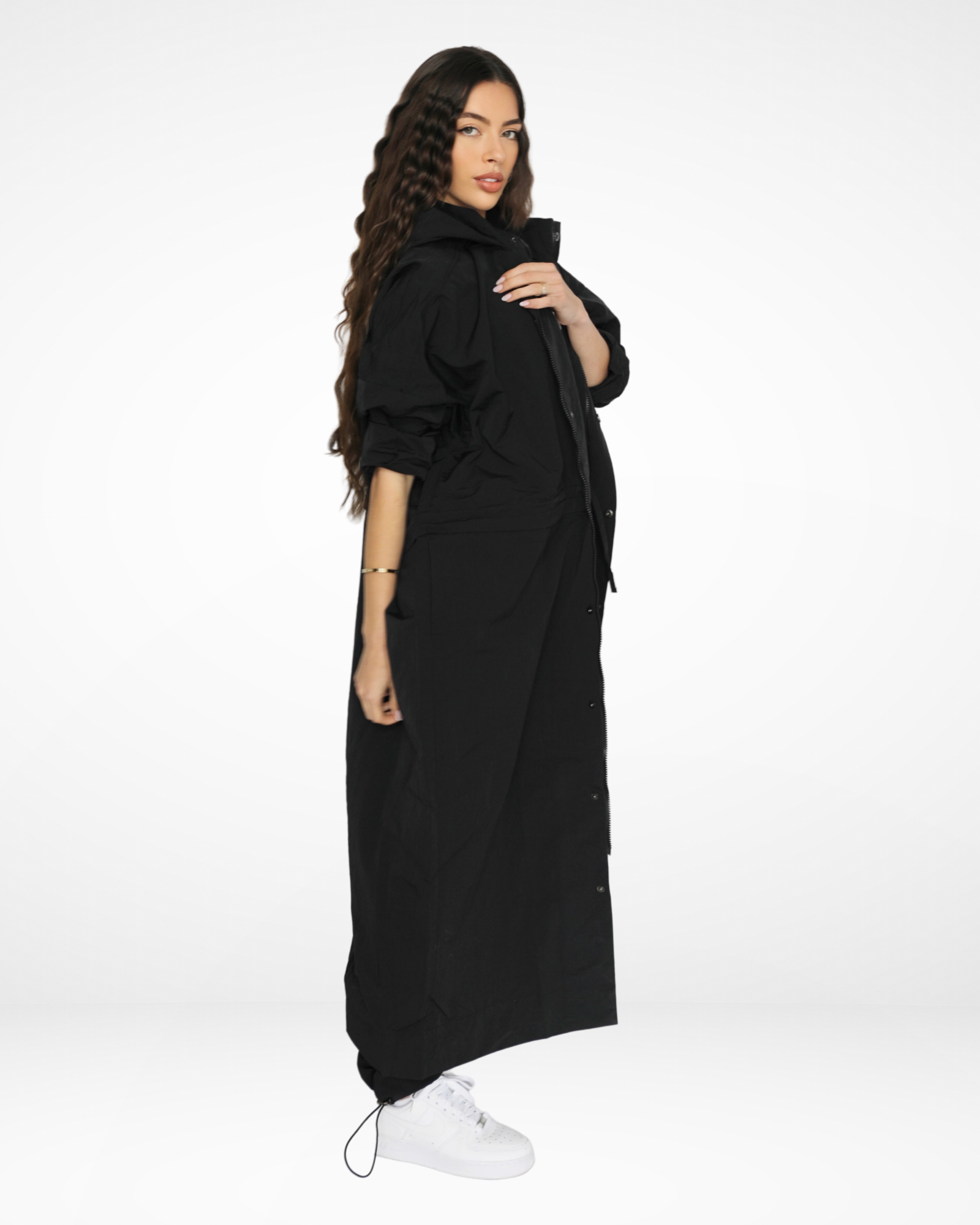 The 502 Maxi Spray Jacket // Black