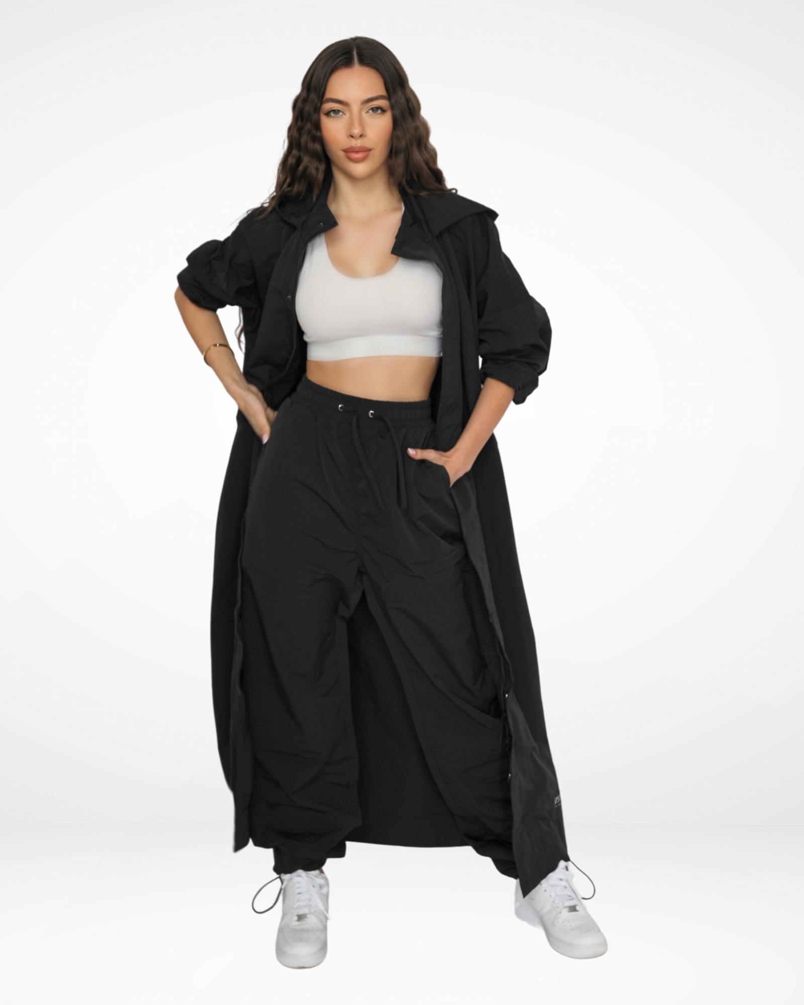 The 502 Maxi Spray Jacket // Black