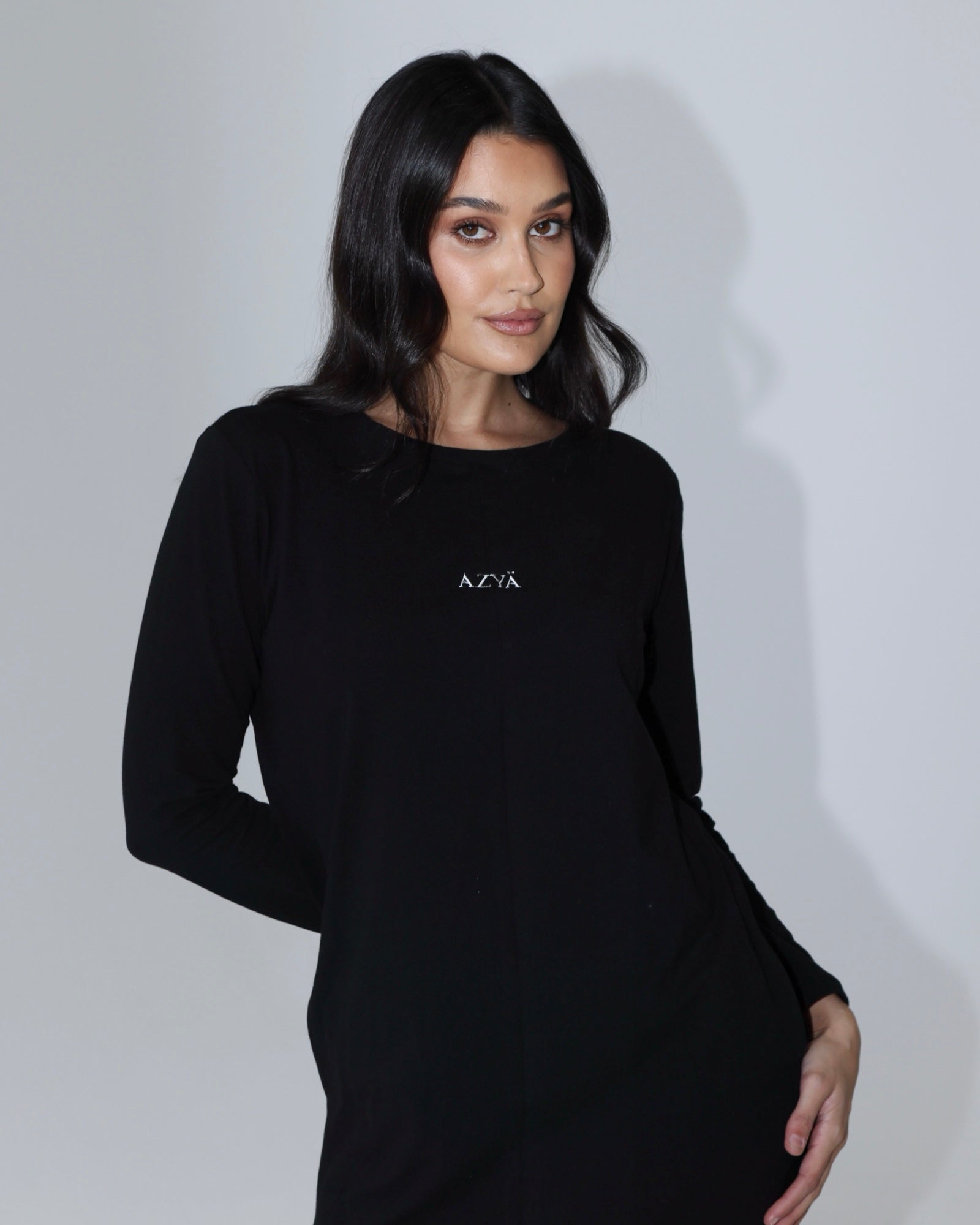 The 206 Organic Long-Sleeve Shirt // Black