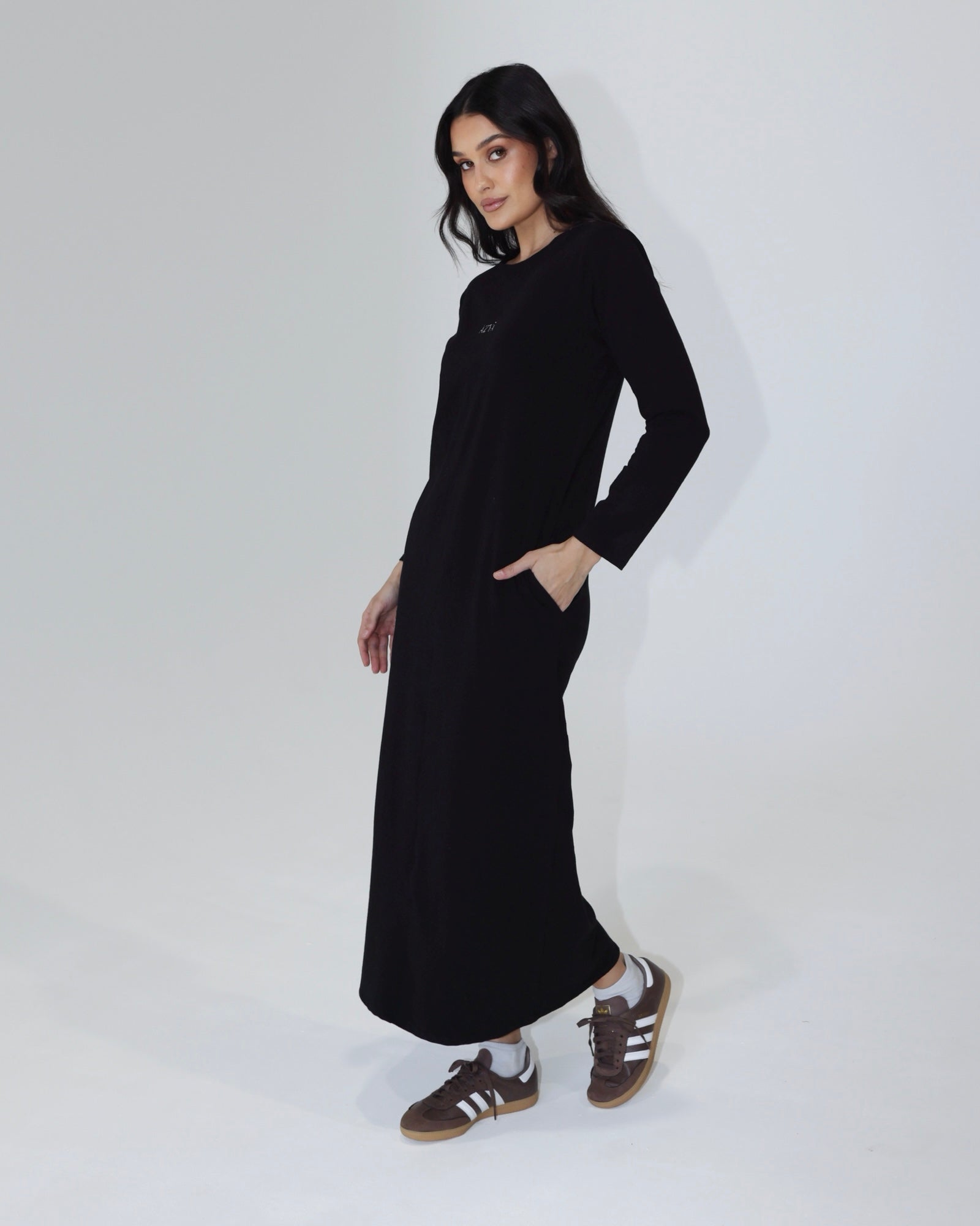 The 206 Organic Long-Sleeve Shirt // Black