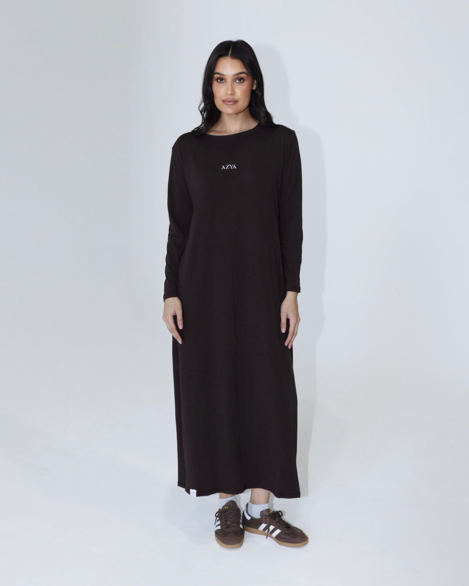 The 206 Organic Long-Sleeve Shirt // Chocolate