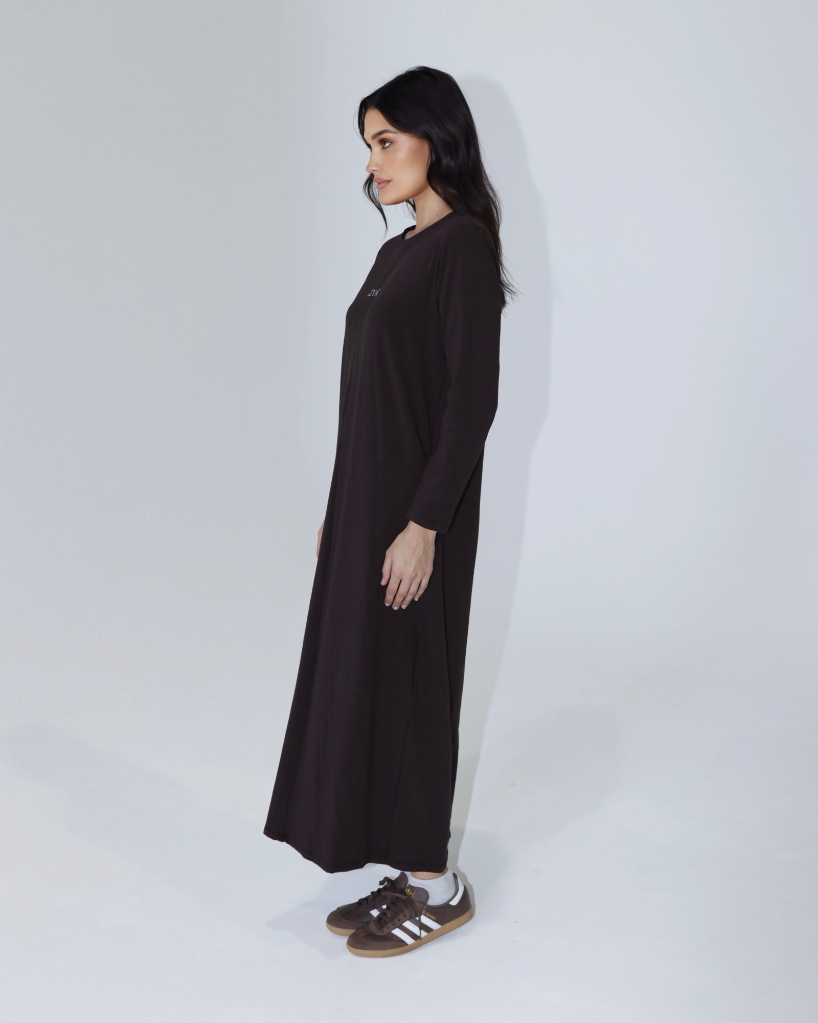 The 206 Organic Long-Sleeve Shirt // Chocolate