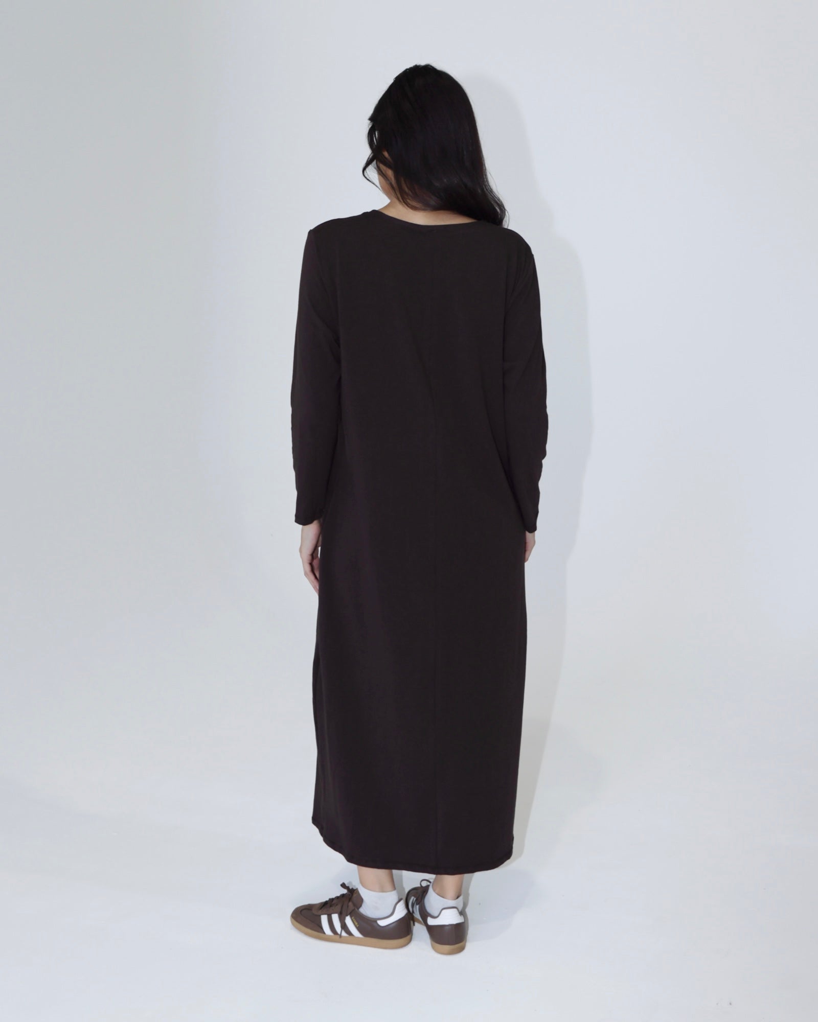 The 206 Organic Long-Sleeve Shirt // Chocolate