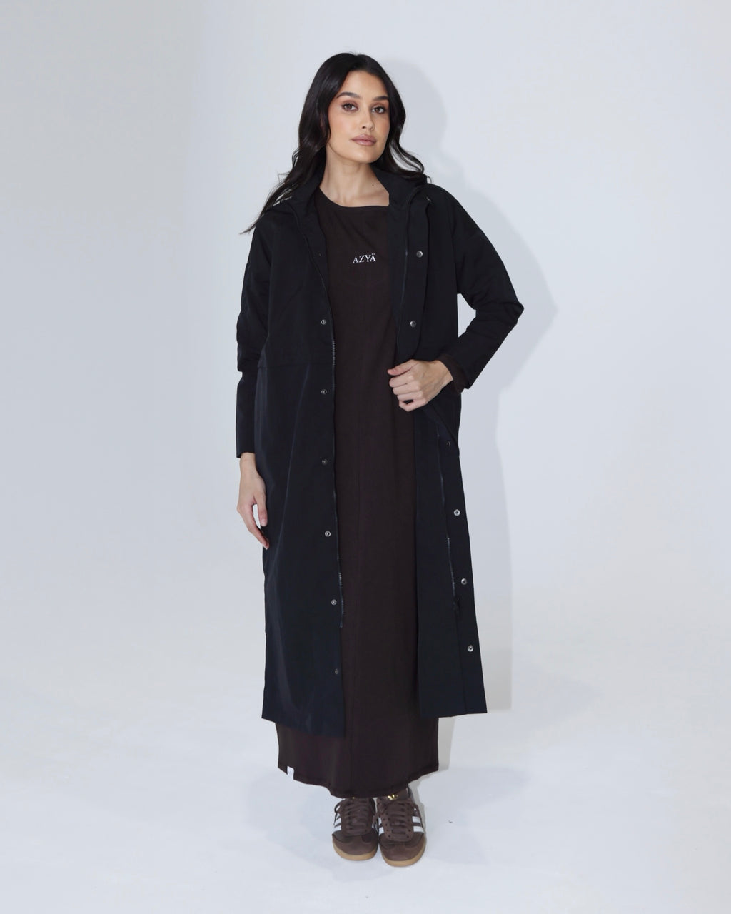 The 502 Maxi Spray Jacket // Black