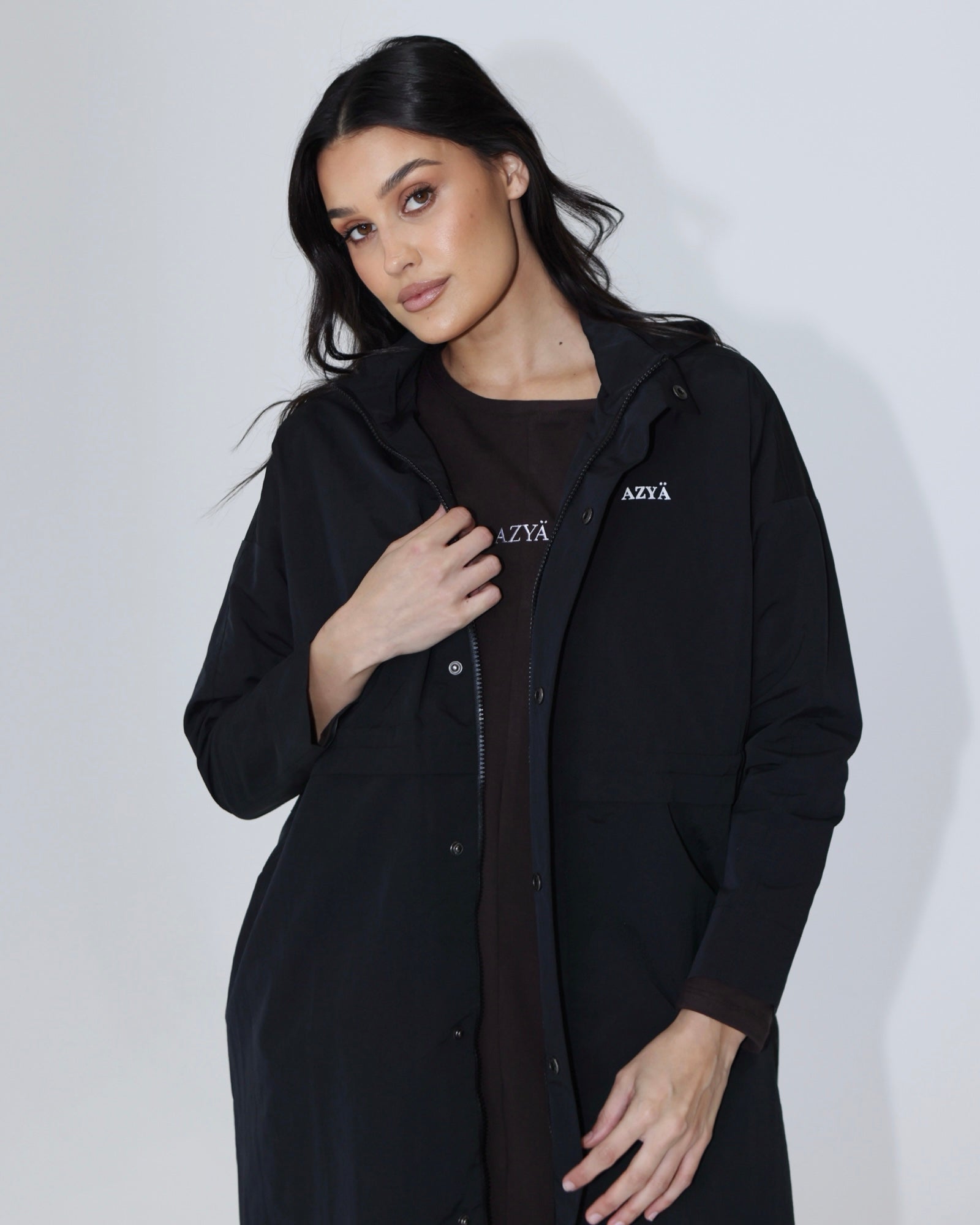 The 502 Maxi Spray Jacket // Black