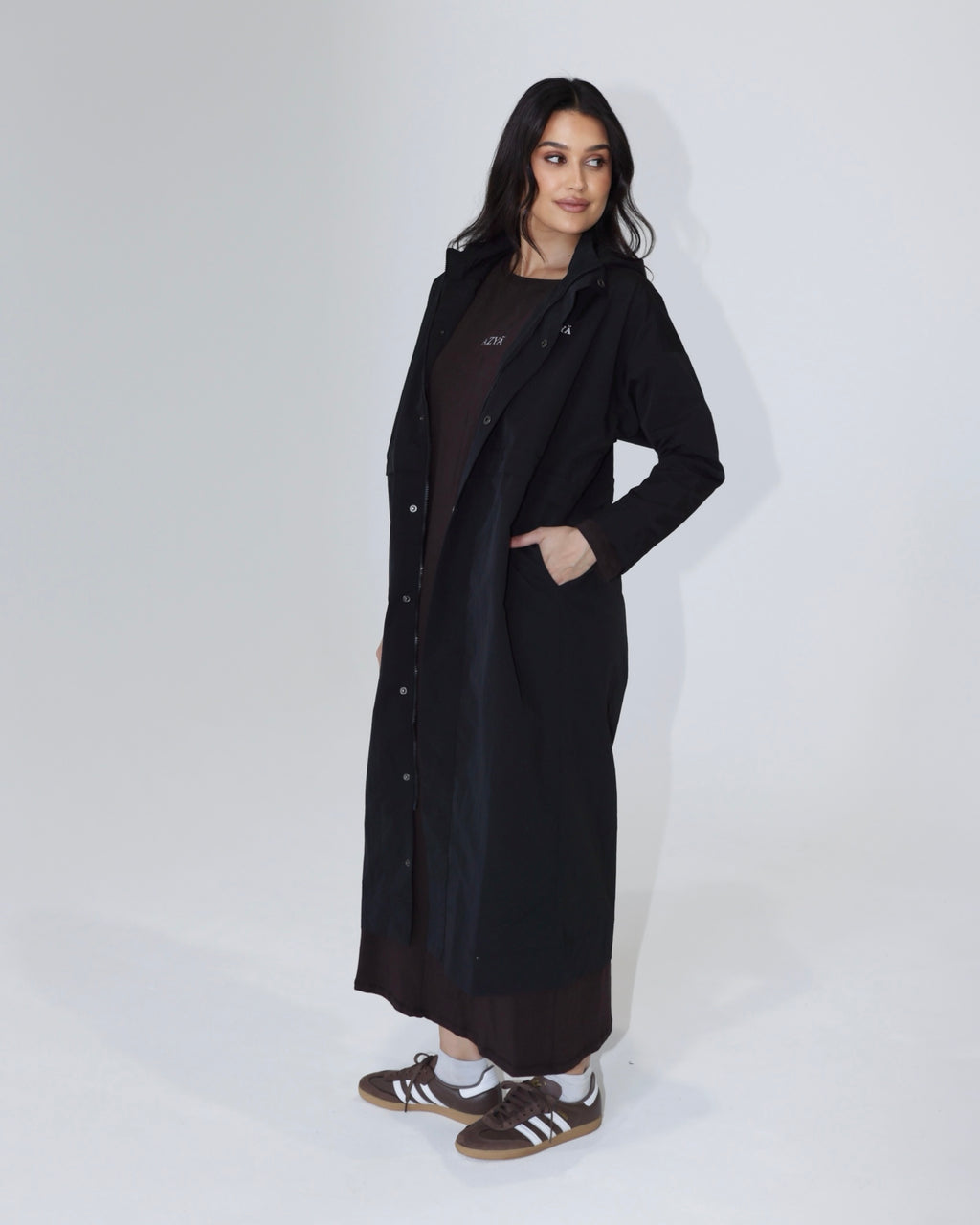 The 502 Maxi Spray Jacket // Black