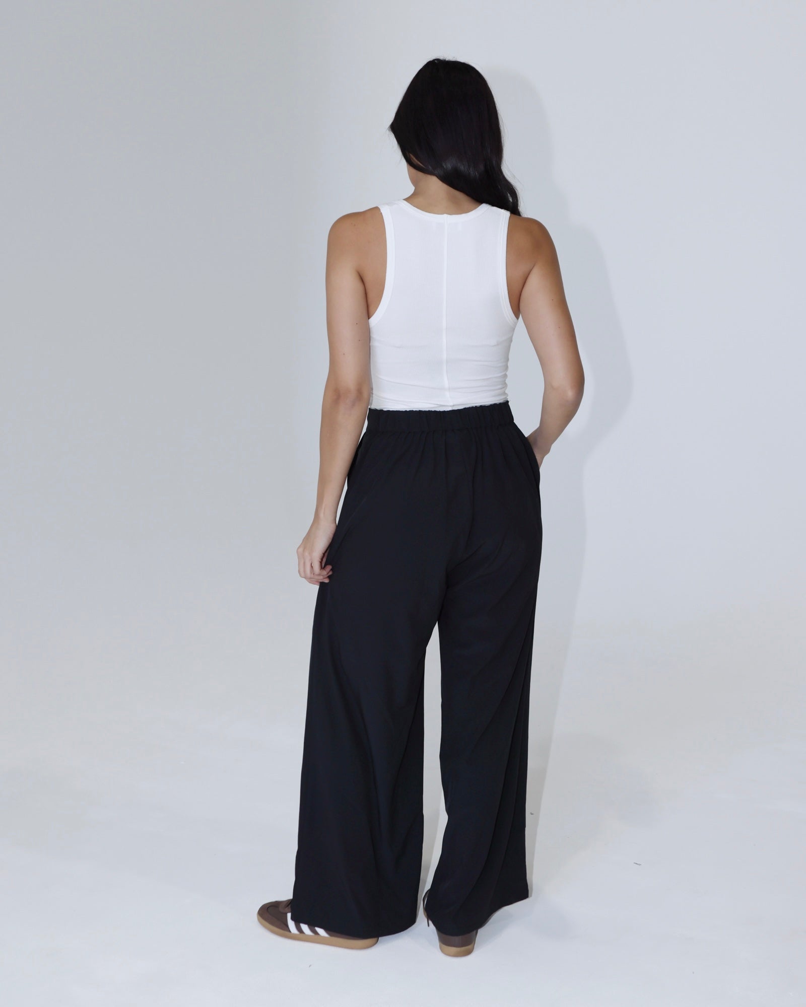 The 204 Wide-Leg Trousers // Black