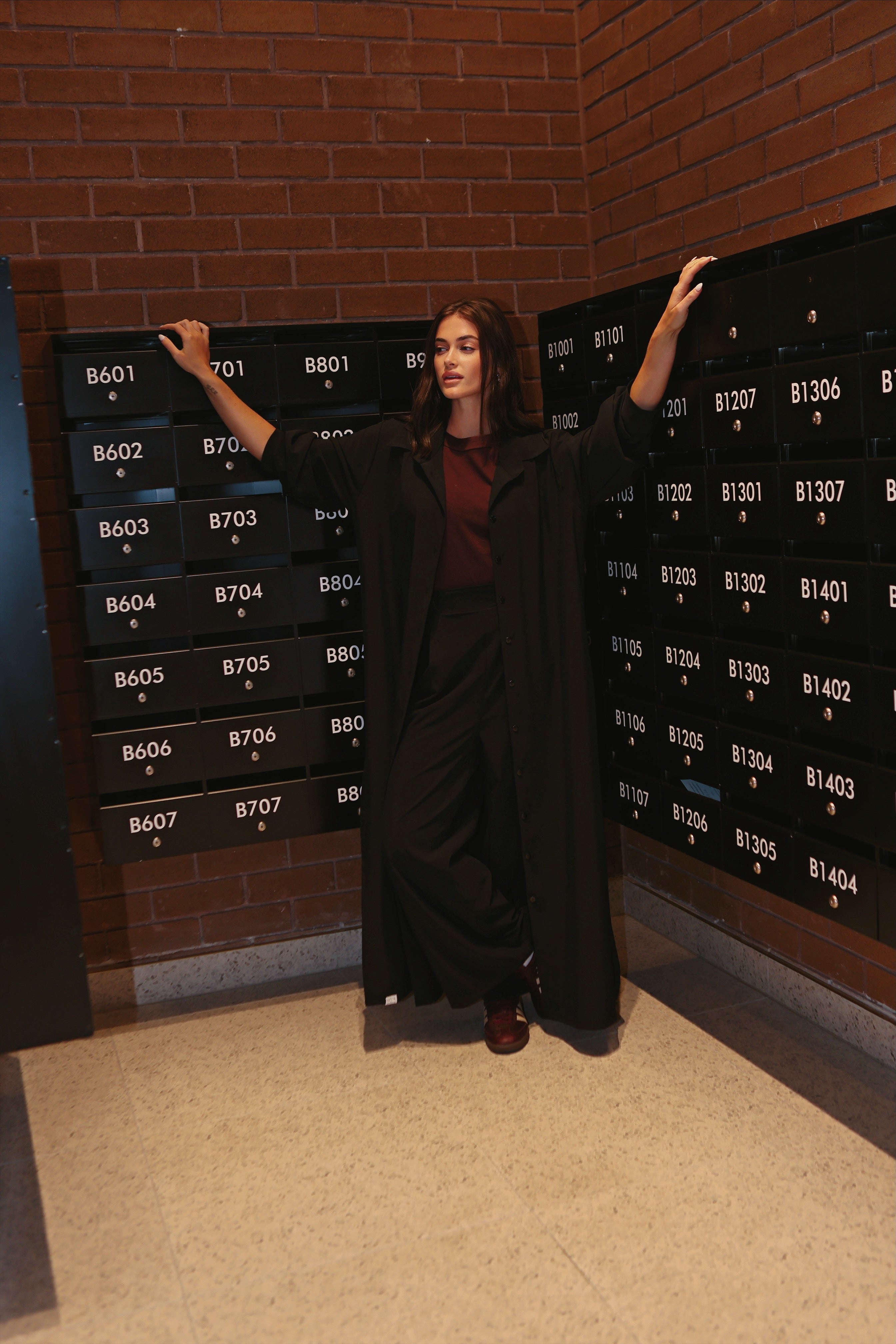 The 208 Snap Maxi Shirt // Black