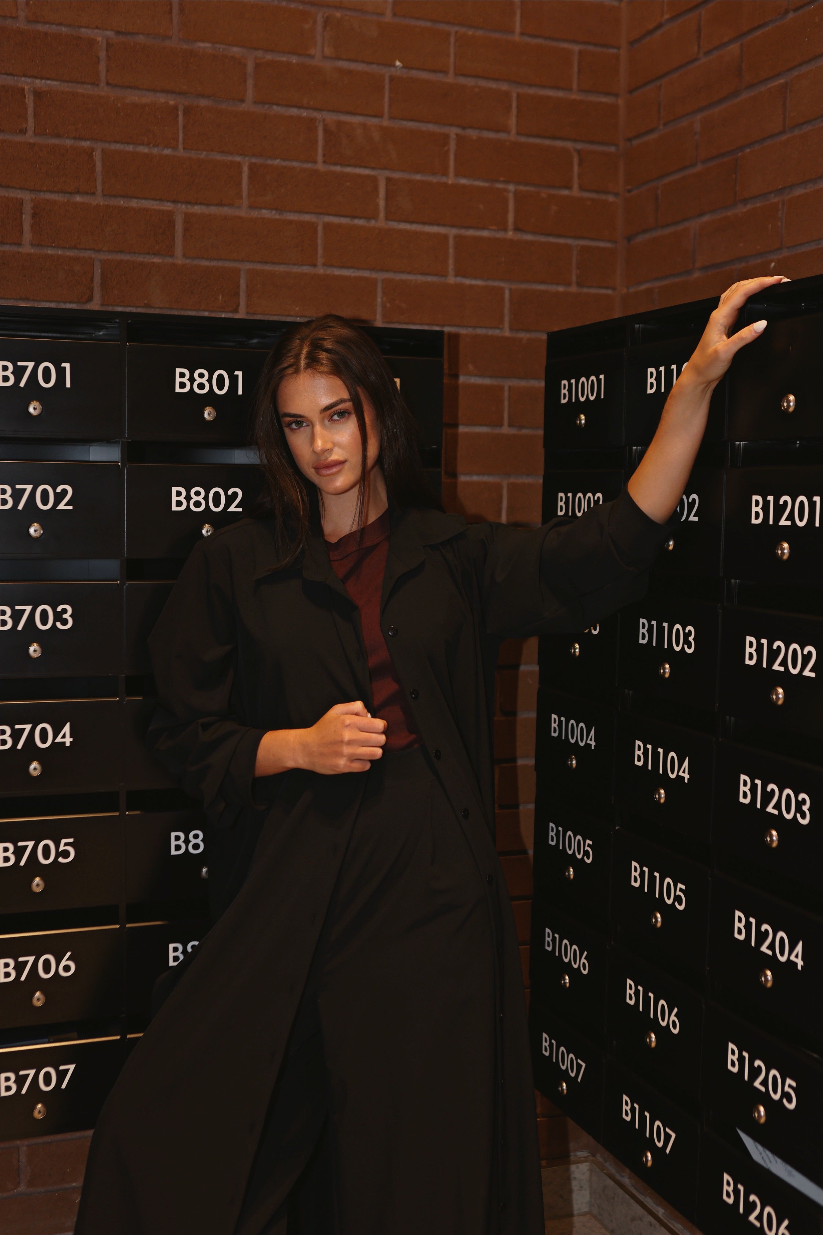 The 208 Snap Maxi Shirt // Black