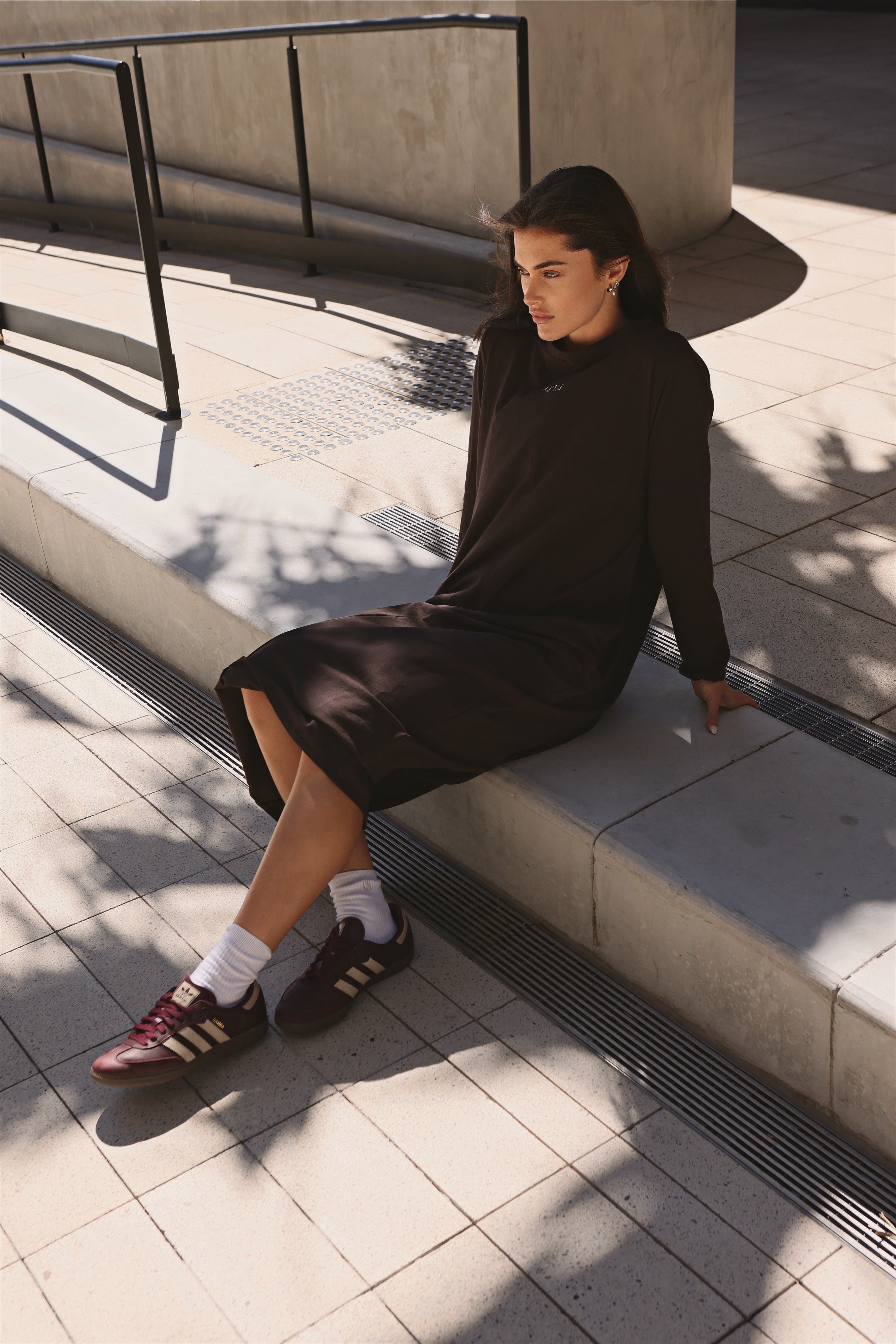 The 206 Organic Long-Sleeve Shirt // Chocolate