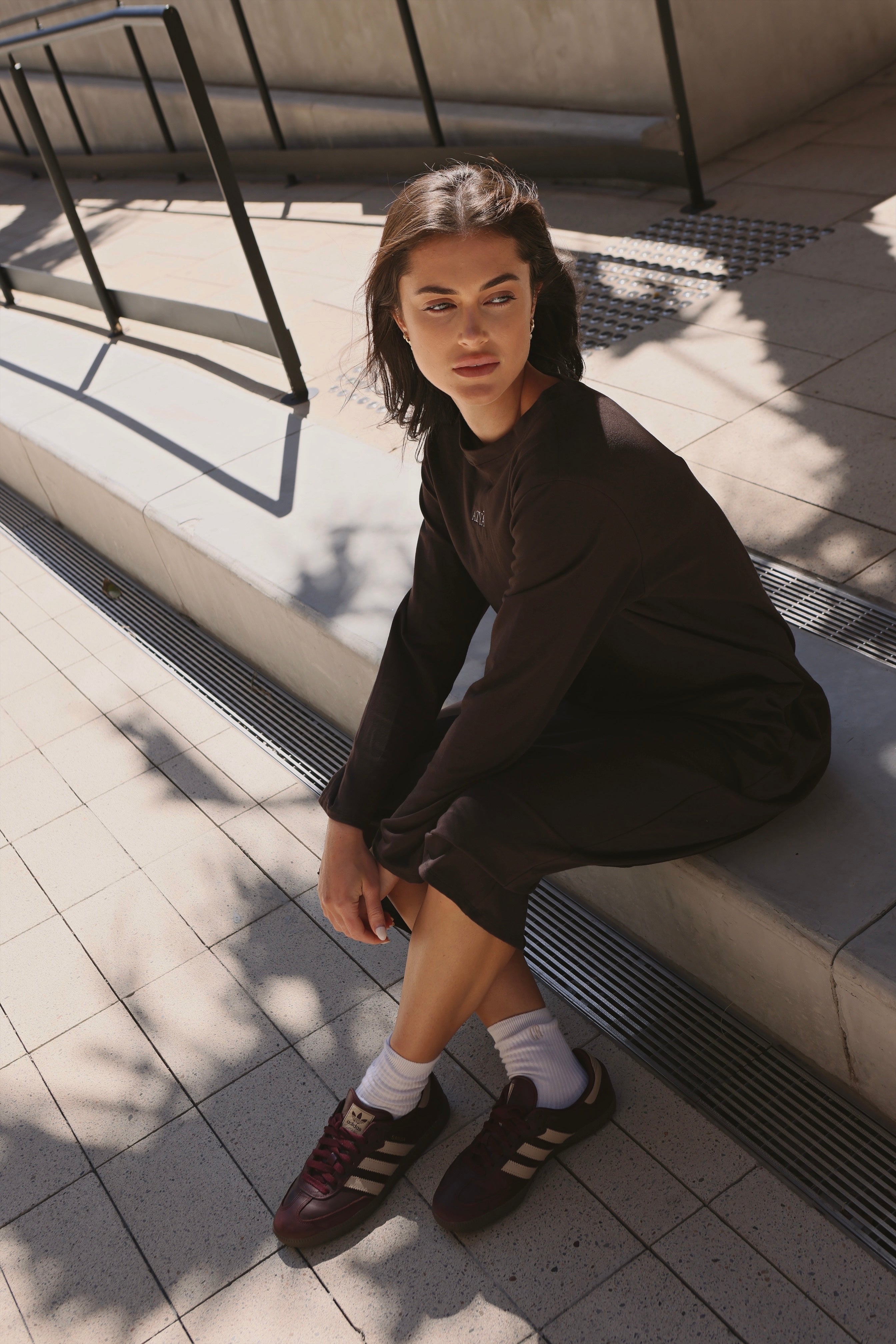 The 206 Organic Long-Sleeve Shirt // Chocolate