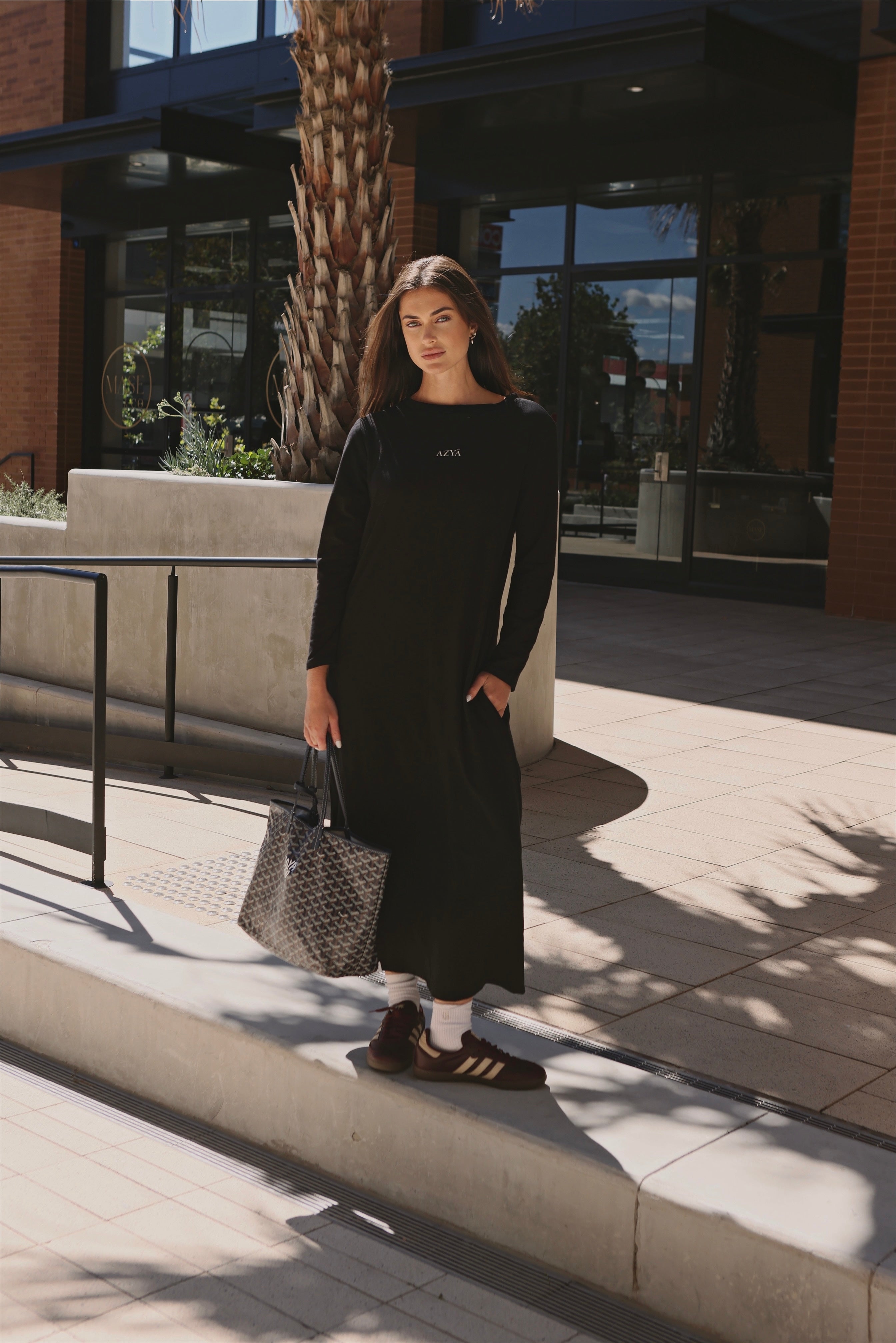 The 206 Organic Long-Sleeve Shirt // Chocolate