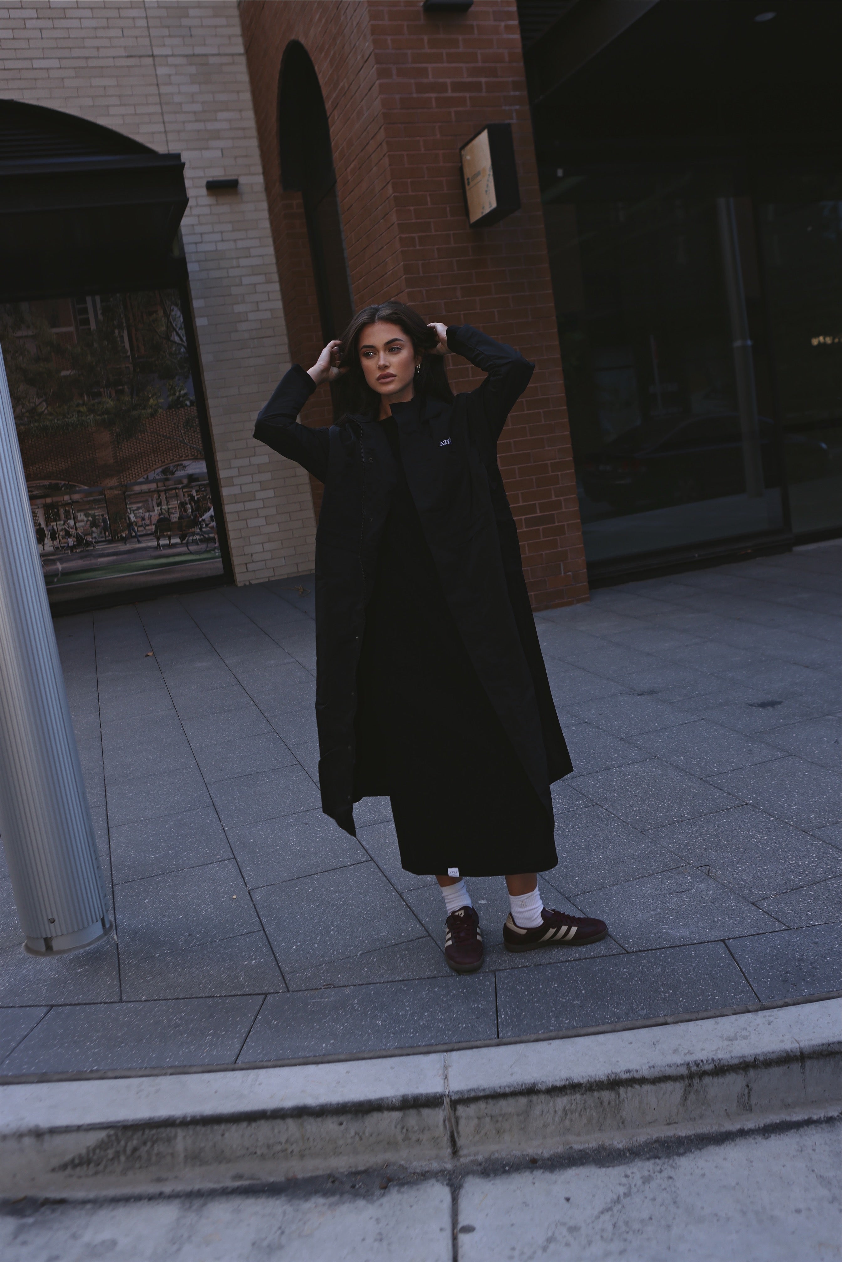 The 502 Maxi Spray Jacket // Black