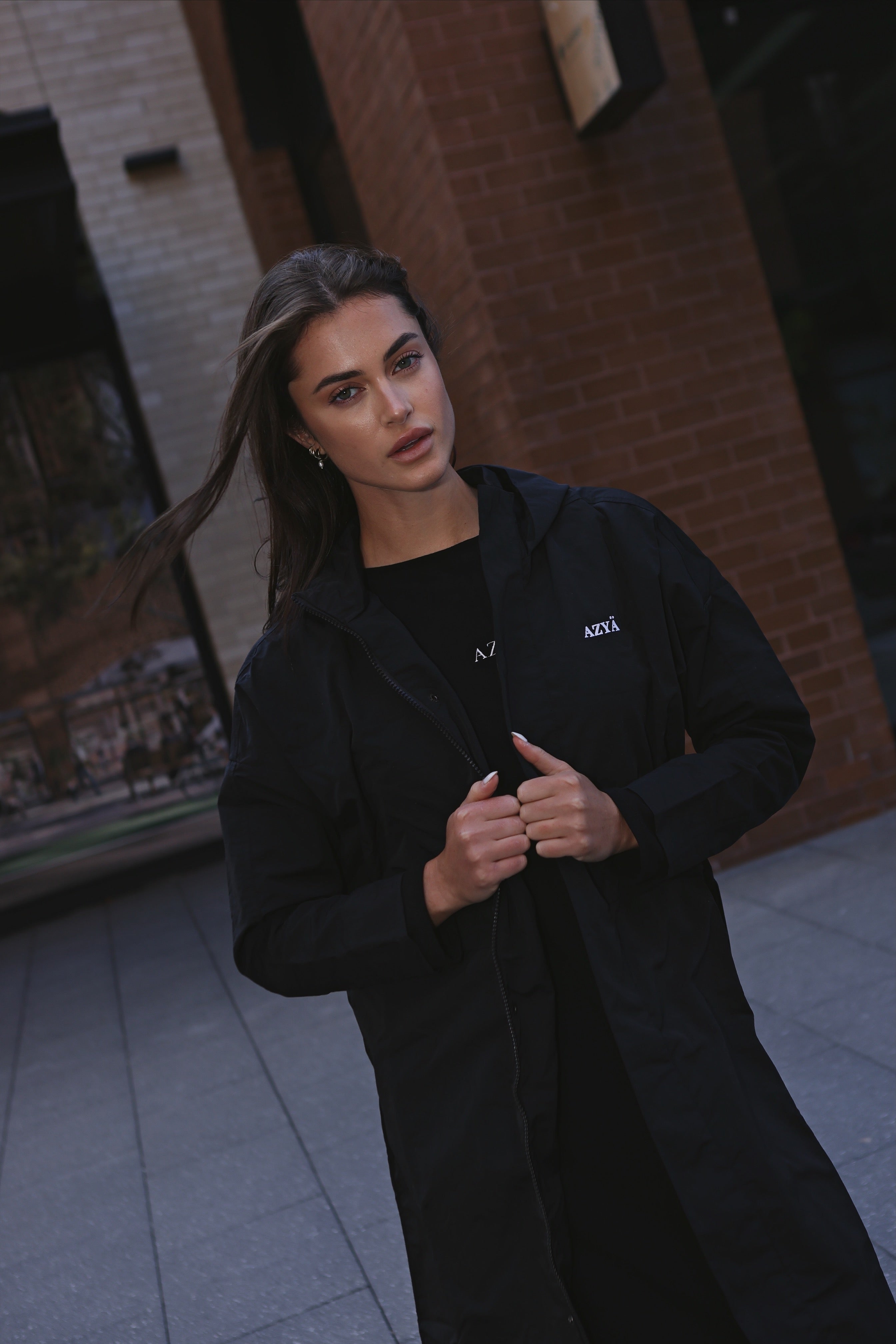 The 502 Maxi Spray Jacket // Black