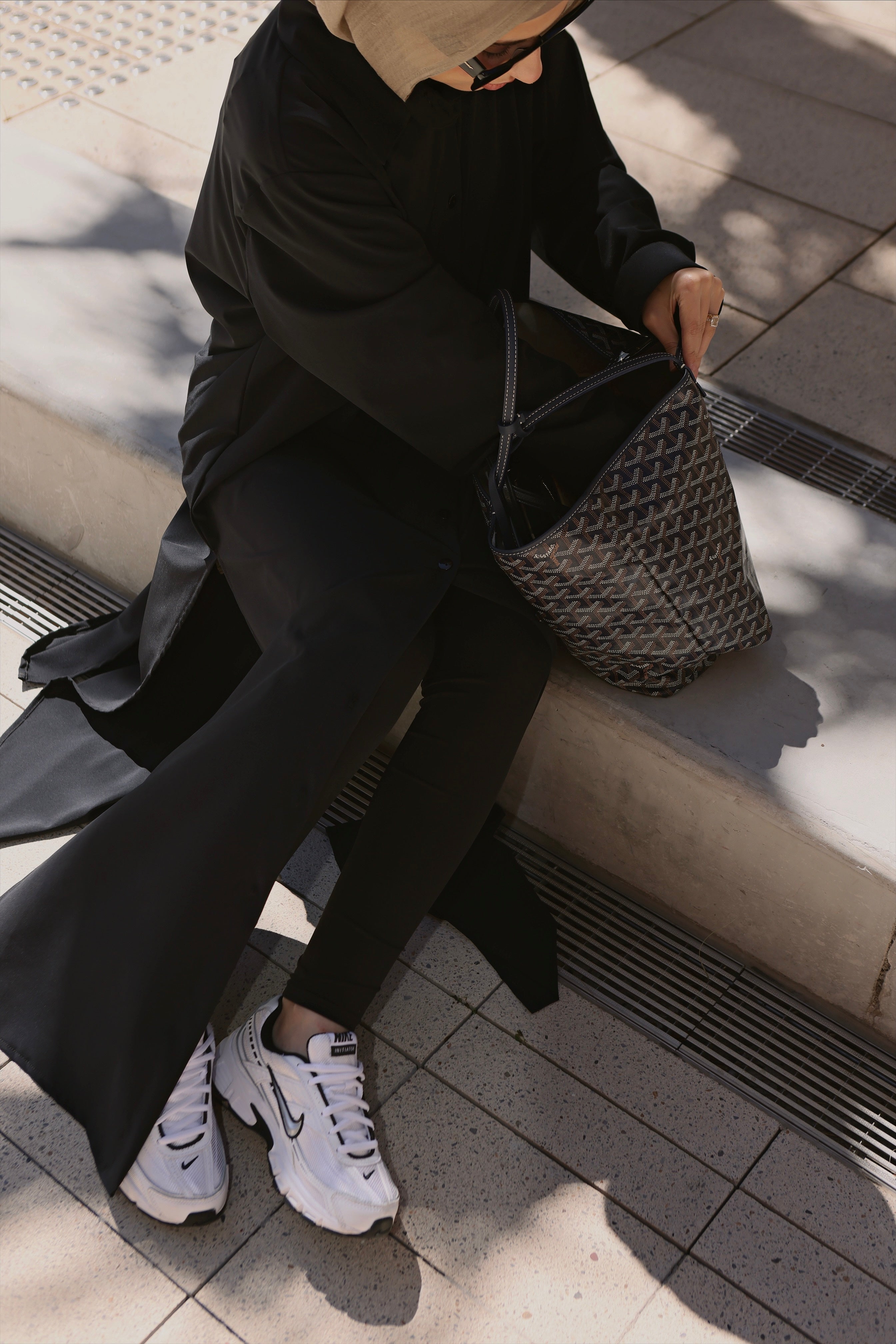 The 208 Snap Maxi Shirt // Black