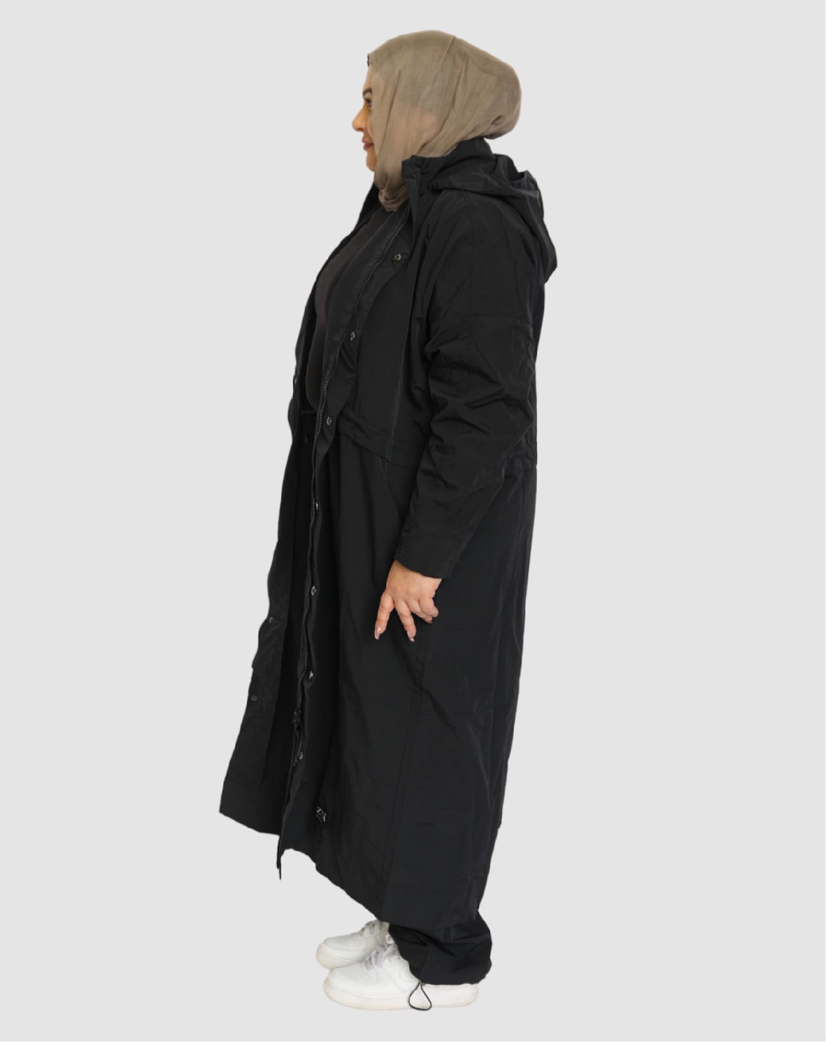 The 502 Maxi Spray Jacket // Black