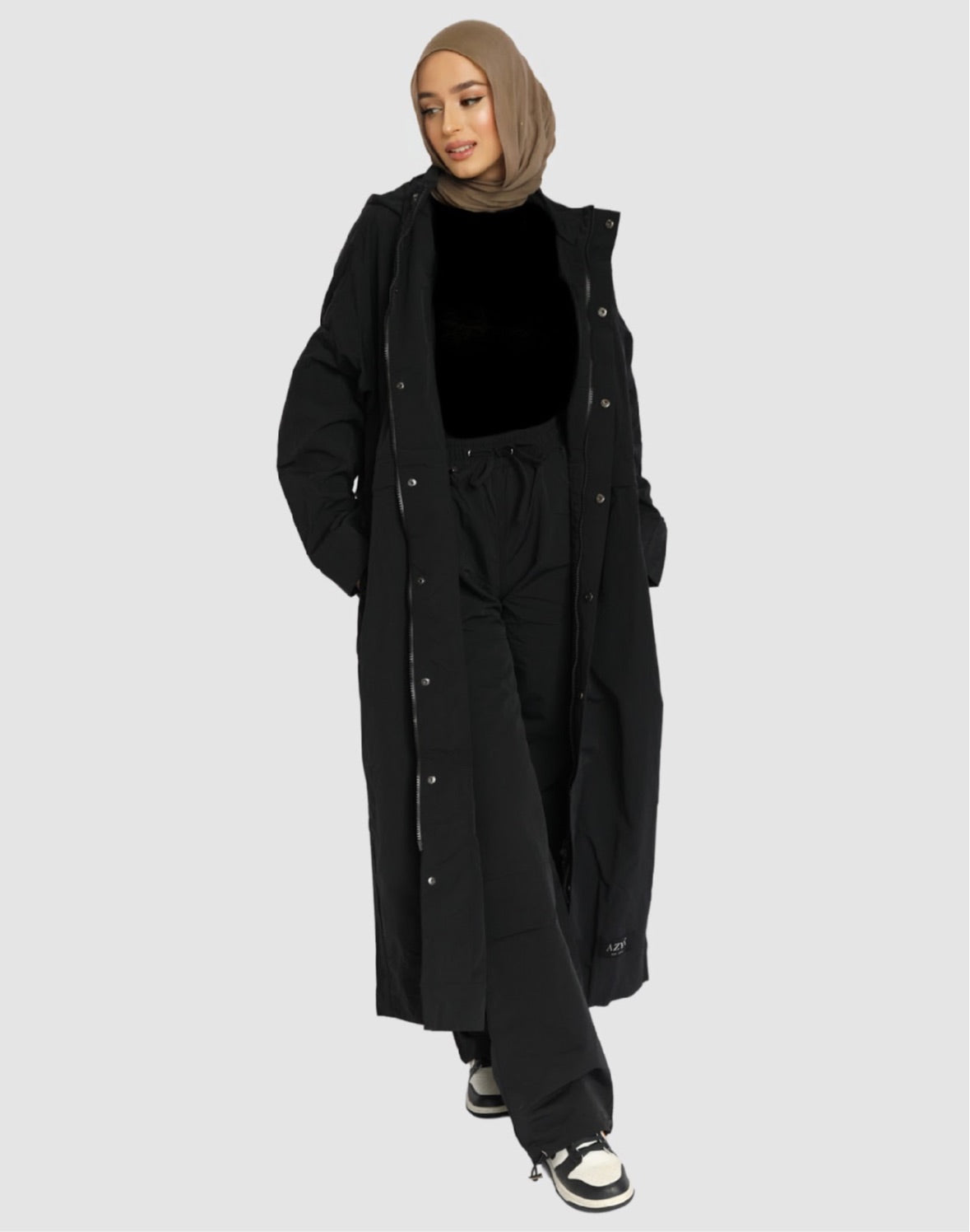 The 502 Maxi Spray Jacket // Black